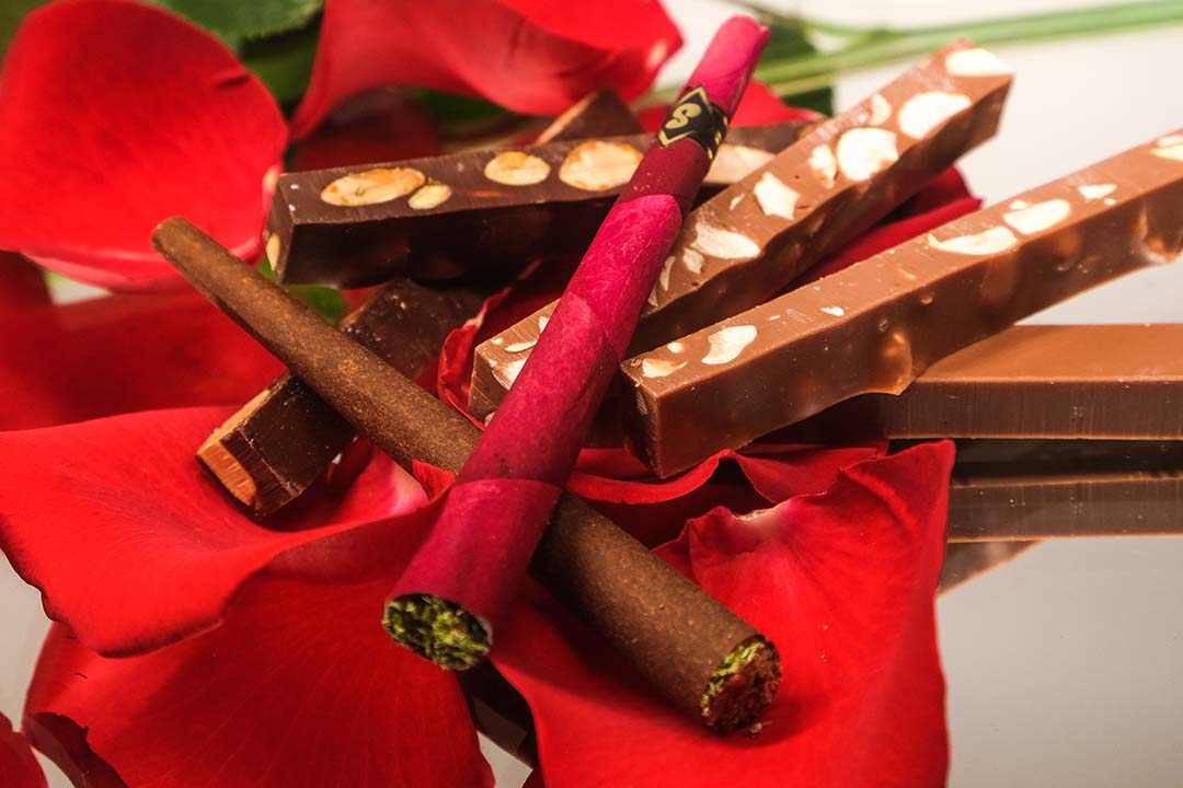 rose and cocoa prerolls